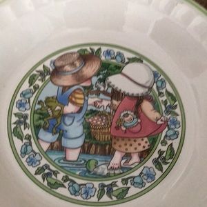 Vintage country kids collectors recipe plate